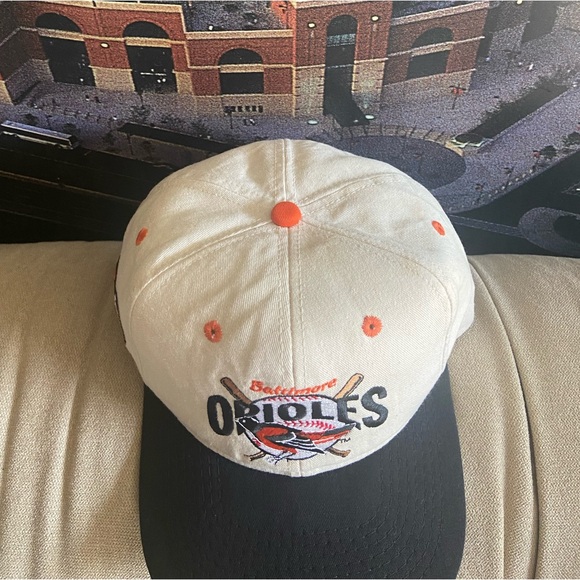 Vintage Baltimore Orioles MLB #1 Apparel New Era Snapback Cap Hat 80s 90s USA - Picture 4 of 8